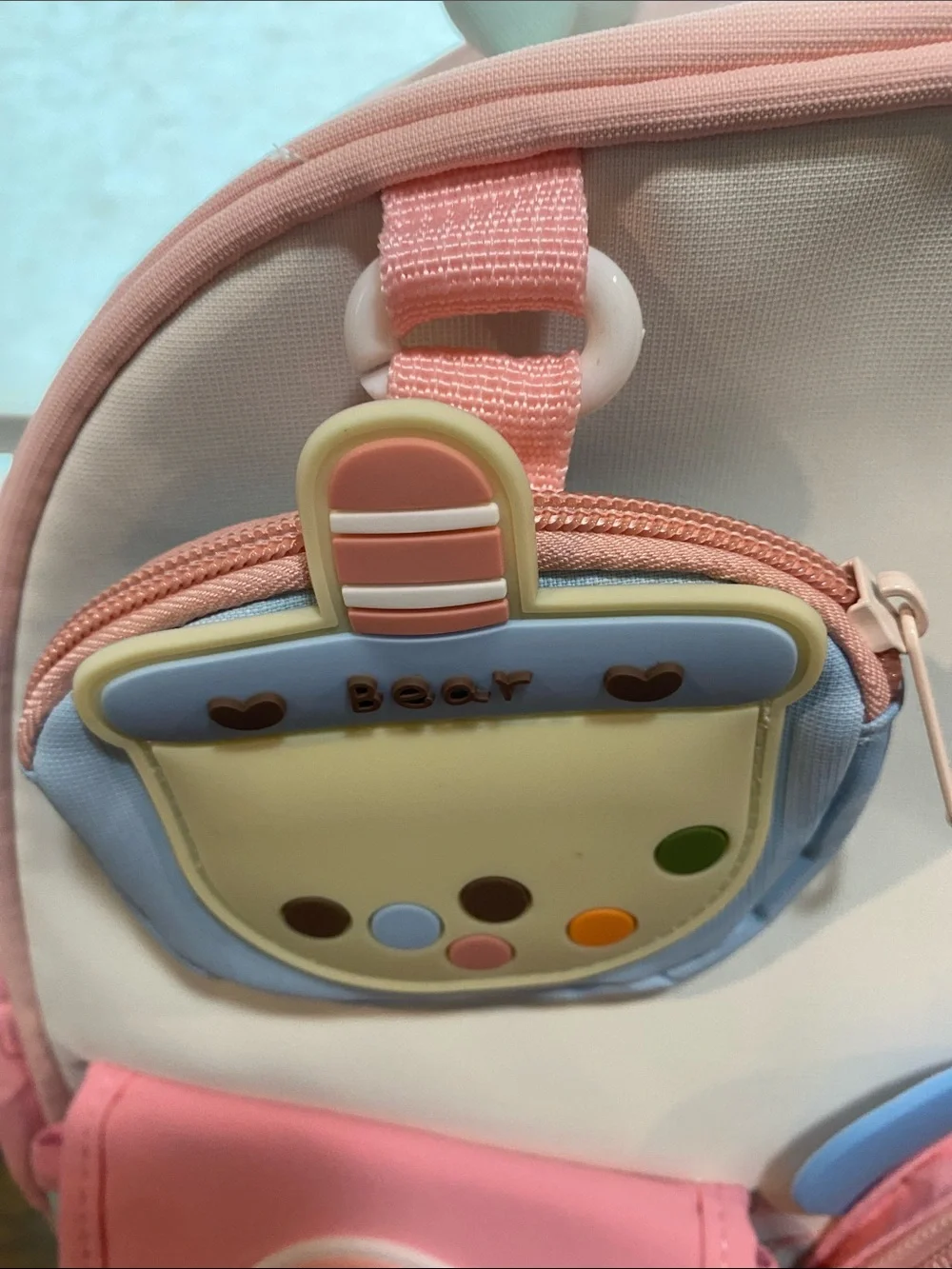Kids Penguin Mini Backpack in Pink & Mint - Kitty Cott New in Package